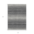 3' X 5' Gray And Charcoal Abstract Washable Indoor Outdoor Area Rug
