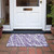 2' X 3' Purple and White Abstract Washable Non Skid Indoor Outdoor Area Rug
