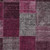 5' X 8' Merlot Burgundy And Gray Patchwork Washable Indoor Outdoor Area Rug