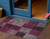 5' X 8' Merlot Burgundy And Gray Patchwork Washable Indoor Outdoor Area Rug