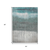 5' X 8' Teal Blue And Gray Abstract Washable Indoor Outdoor Area Rug