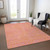 3' X 5' Pink And Copper Abstract Washable Indoor Outdoor Area Rug