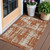 3' X 5' Brown And Ivory Abstract Washable Indoor Outdoor Area Rug Transitional Style - Brown, Ivory Color