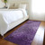 8' Runner Purple Washable Non Skid Indoor Outdoor Runner Rug - Purple