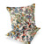 Set of Two 16" X 16" Beige and Green Blown Seam Floral Indoor Outdoor Throw Pillow - 606114818670
