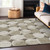 3' X 5' Taupe Beige And Gray Abstract Washable Indoor Outdoor Area Rug Transitional Style - Taupe, Beige, Gray Color