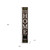 59" Brown And White Solid Wood Welcome Reversible Porch Sign