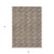 5' X 8' Brown And Beige Geometric Washable Indoor Outdoor Area Rug Transitional Style - Brown, Beige Color
