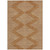 5' X 8' Copper And Beige Geometric Washable Indoor Outdoor Area Rug Transitional Style - Copper, Beige Color