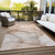 5' X 8' Taupe Abstract Washable Indoor Outdoor Area Rug