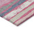 5' X 8' Pink Gray And Green Striped Washable Indoor Outdoor Area Rug