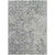 5' X 8' Gray Beige And Charcoal Oriental Washable Indoor Outdoor Area Rug