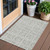 3' X 5' Taupe Beige And Tan Medallion Washable Indoor Outdoor Area Rug