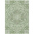 5' X 8' Artichoke Green And Ivory Medallion Washable Indoor Outdoor Area Rug - Artichoke Green, Ivory