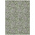 3' X 5' Artichoke Green Gray And Taupe Floral Washable Indoor Outdoor Area Rug