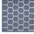 6' Blue And Ivory Geometric Indoor Outdoor Area Rug
