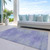 5' X 8' Plum And Purple Abstract Washable Indoor Outdoor Area Rug