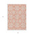 5' X 8' Salmon And Ivory Trellis Washable Indoor Outdoor Area Rug