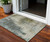 3' X 5' Sage Beige And Brown Abstract Washable Indoor Outdoor Area Rug