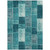 5' X 8' Teal Blue Aqua And Turquoise Patchwork Washable Indoor Outdoor Area Rug