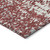 3' X 5' Burgundy And Ivory Abstract Washable Indoor Outdoor Area Rug