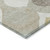 5' X 8' Beige Taupe And Ivory Ogee Washable Indoor Outdoor Area Rug