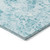 2' X 3' Teal Abstract Washable Non Skid Indoor Outdoor Area Rug Transitional Style - Teal Blue Color