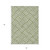3' X 5' Olive Green And Ivory Geometric Washable Indoor Outdoor Area Rug