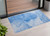 2' X 3' Blue Abstract Washable Non Skid Indoor Outdoor Area Rug Transitional Style - Blue Color