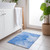 2' X 3' Blue Abstract Washable Non Skid Indoor Outdoor Area Rug Transitional Style - Blue Color