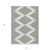 5' X 8' Ivory And Black Geometric Washable Indoor Outdoor Area Rug