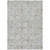 3' X 5' Gray Ivory And Brown Floral Washable Indoor Outdoor Area Rug