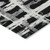 5' X 8' Black Gray And Silver Striped Washable Indoor Outdoor Area Rug