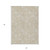 5' X 8' Beige Tan And Ivory Floral Washable Indoor Outdoor Area Rug - Beige, Tan, Ivory