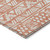 5' X 8' Coral And Ivory Southwestern Washable Indoor Outdoor Area Rug