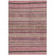 5' X 8' Pink And Taupe Striped Washable Indoor Outdoor Area Rug