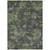 3' X 5' Green Charcoal And Black Floral Washable Indoor Outdoor Area Rug