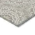 5' X 8' Taupe Khaki And Ivory Floral Medallion Washable Indoor Outdoor Area Rug