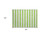 2' X 3' Lime Green and White Striped Washable Indoor Outdoor Area Rug