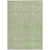 3' X 5' Sage And Ivory Geometric Washable Indoor Outdoor Area Rug - Sage, Ivory