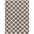 5' X 8' Brown And Ivory Polka Dot Washable Indoor Outdoor Area Rug