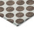 5' X 8' Brown And Ivory Polka Dot Washable Indoor Outdoor Area Rug