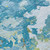 3' X 5' Denim Blue And Olive Green Abstract Washable Indoor Outdoor Area Rug