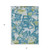 3' X 5' Denim Blue And Olive Green Abstract Washable Indoor Outdoor Area Rug