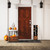 36" Black Orange And White Pumpkin Solid Wood Porch Sign