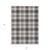 3' X 5' Black Ivory And Red Plaid Washable Indoor Outdoor Area Rug