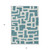 5' X 8' Teal Blue And Ivory Abstract Washable Indoor Outdoor Area Rug Transitional Style - Teal Blue, Ivory Color