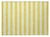 2' X 3' Yellow and White Striped Washable Indoor Outdoor Area Rug