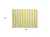 2' X 3' Yellow and White Striped Washable Indoor Outdoor Area Rug