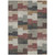 5' X 8' Orange Copper And Charcoal Geometric Washable Indoor Outdoor Area Rug